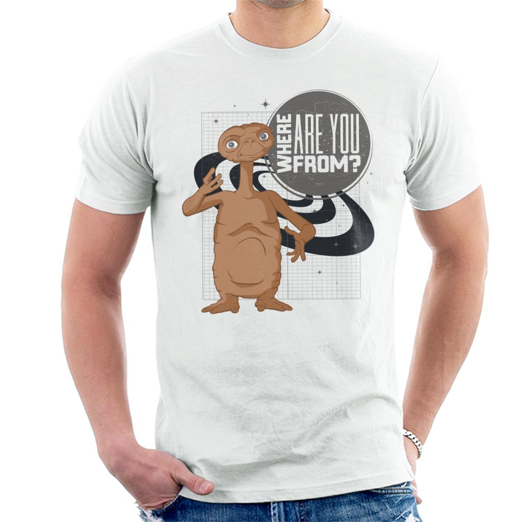 E.T. Where Are You From Men's T-Shirt-ALL + EVERY