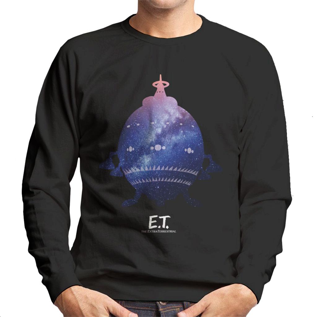 E.T. Spacecraft Galactic Silhouette Men's Sweatshirt-ALL + EVERY