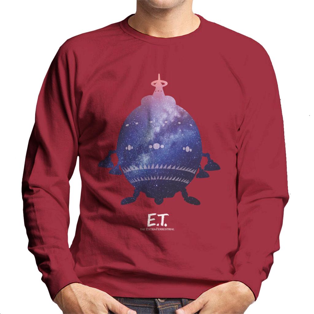 E.T. Spacecraft Galactic Silhouette Men's Sweatshirt-ALL + EVERY