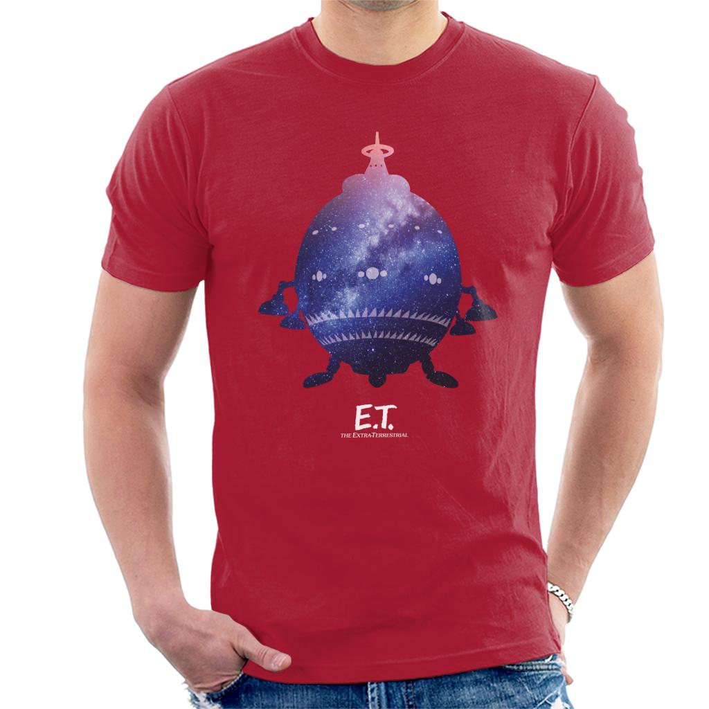 E.T. Spacecraft Galactic Silhouette Men's T-Shirt-ALL + EVERY