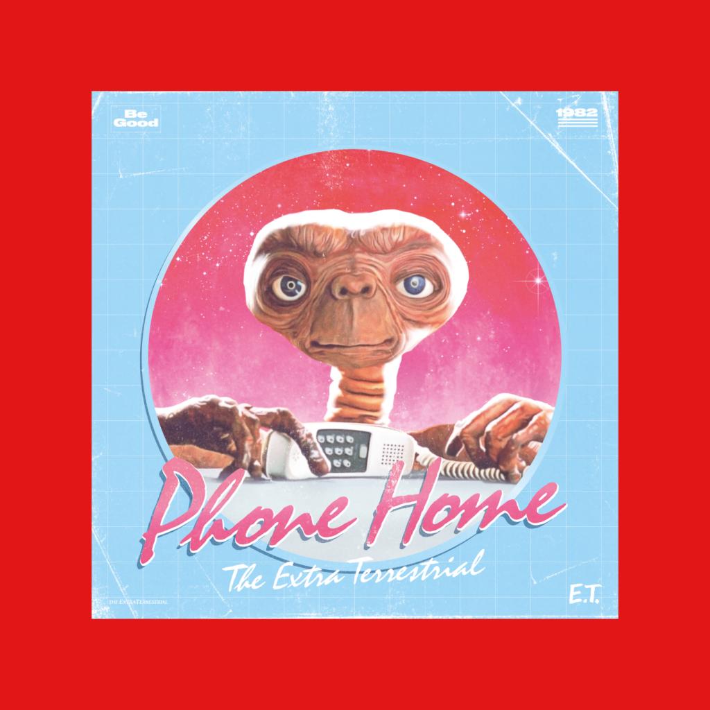 E.T. Phone Home Galactic Background Men's T-Shirt-ALL + EVERY