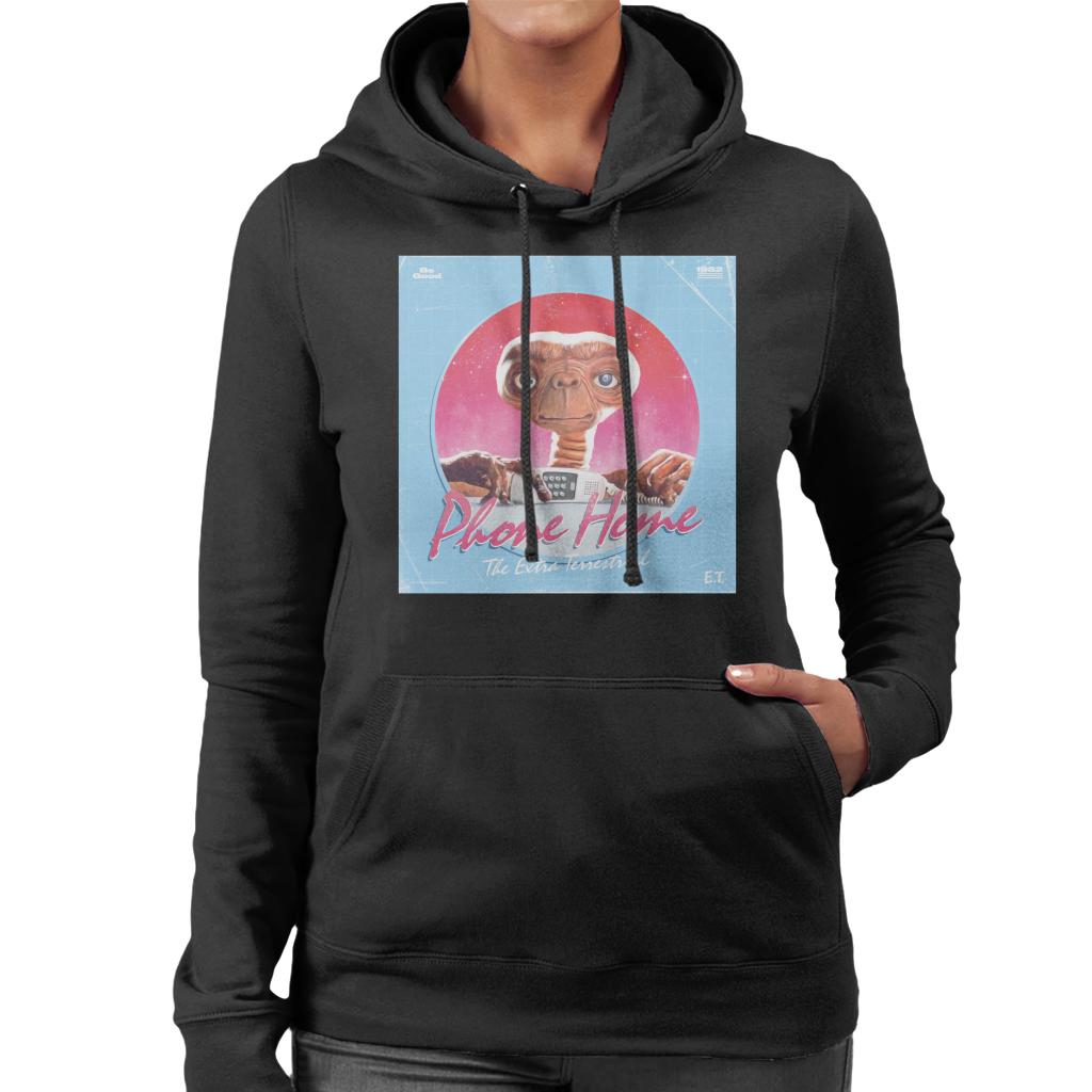 E.T. Phone Home Galactic Background Women's Hooded Sweatshirt-ALL + EVERY