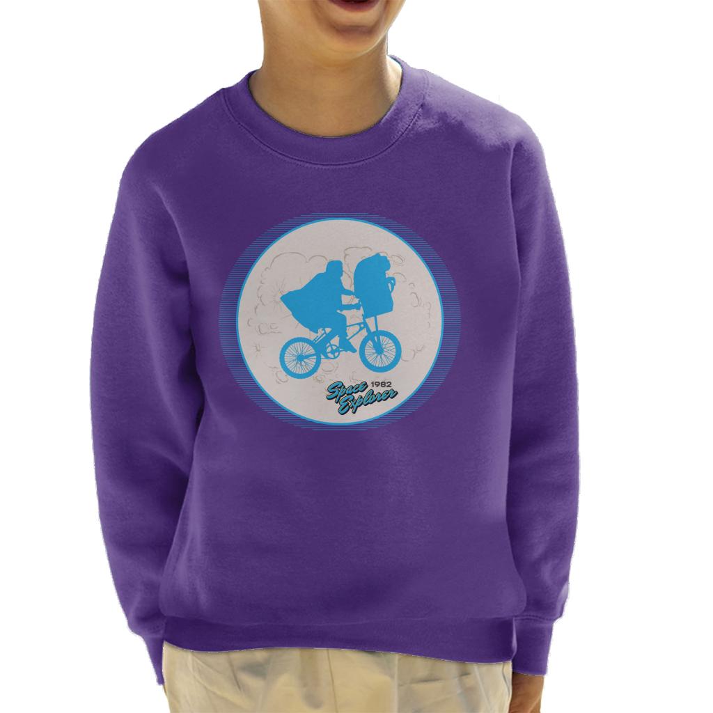 E.T. 1982 Space Explorer Flyin' High Kid's Sweatshirt-ALL + EVERY