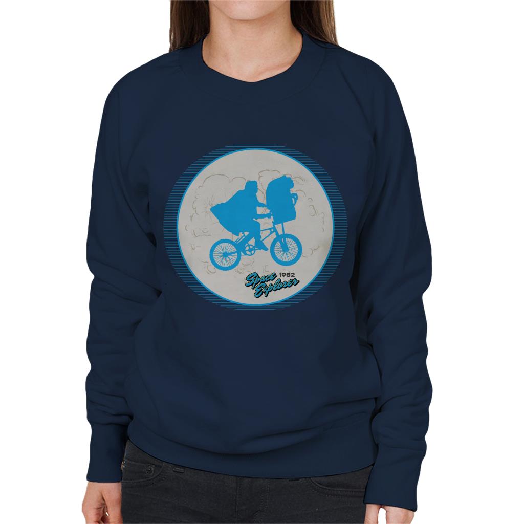 E.T. 1982 Space Explorer Flyin' High Women's Sweatshirt-ALL + EVERY