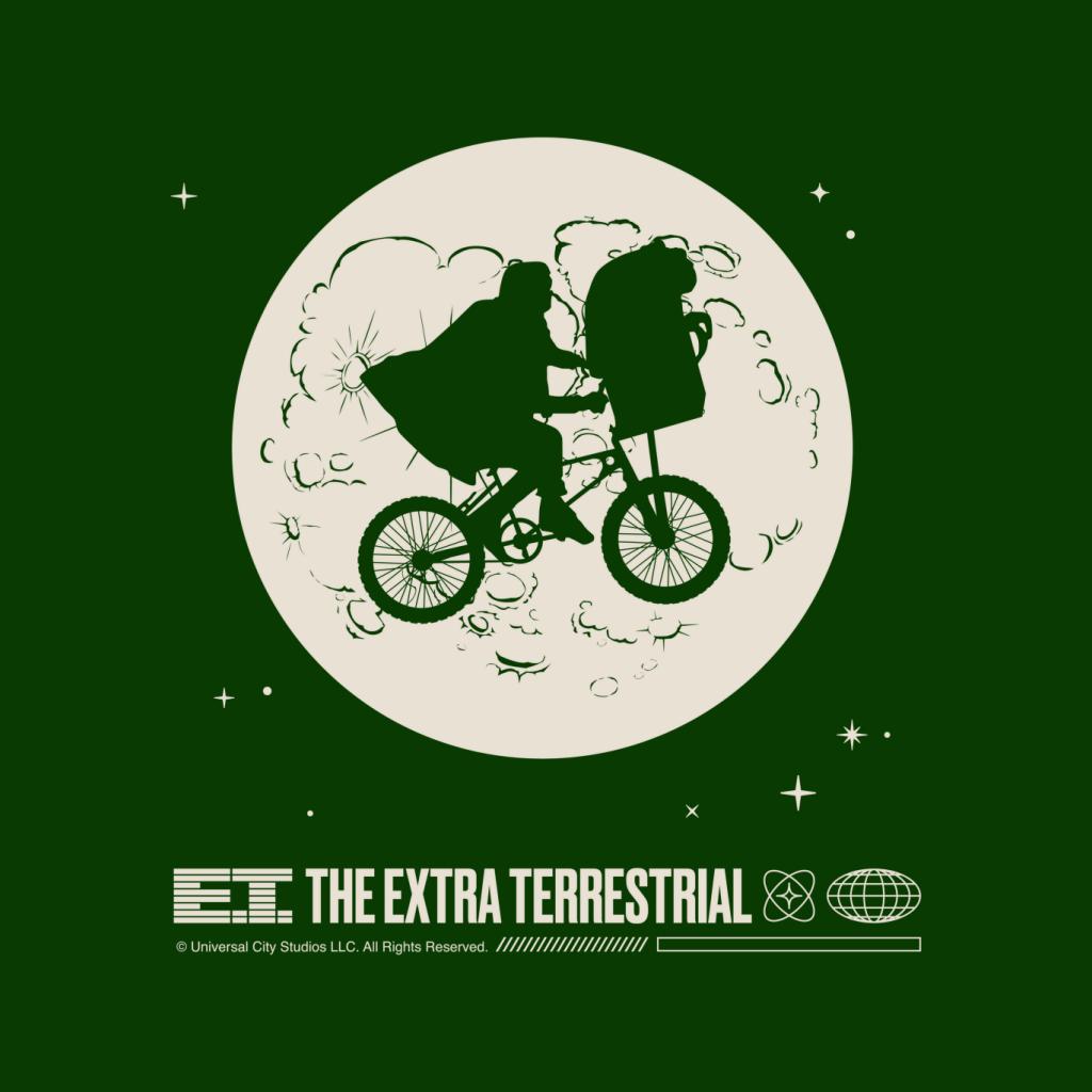 E.T. 1982 Space Explorer Bike Flyin' High Women's T-Shirt-ALL + EVERY