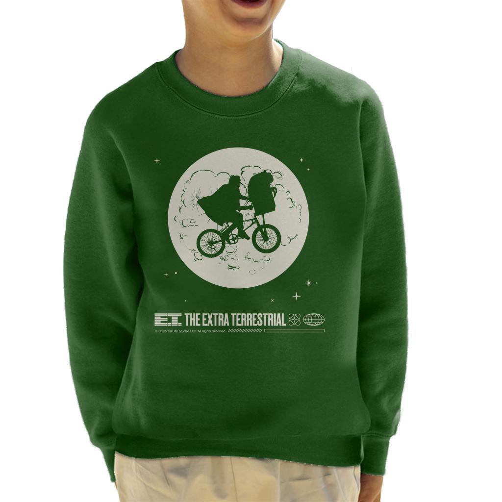 E.T. 1982 Space Explorer Bike Flyin' High Kid's Sweatshirt-ALL + EVERY