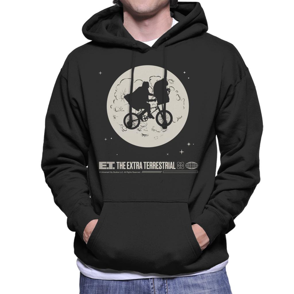 E.T. 1982 Space Explorer Bike Flyin' High Men's Hooded Sweatshirt-ALL + EVERY