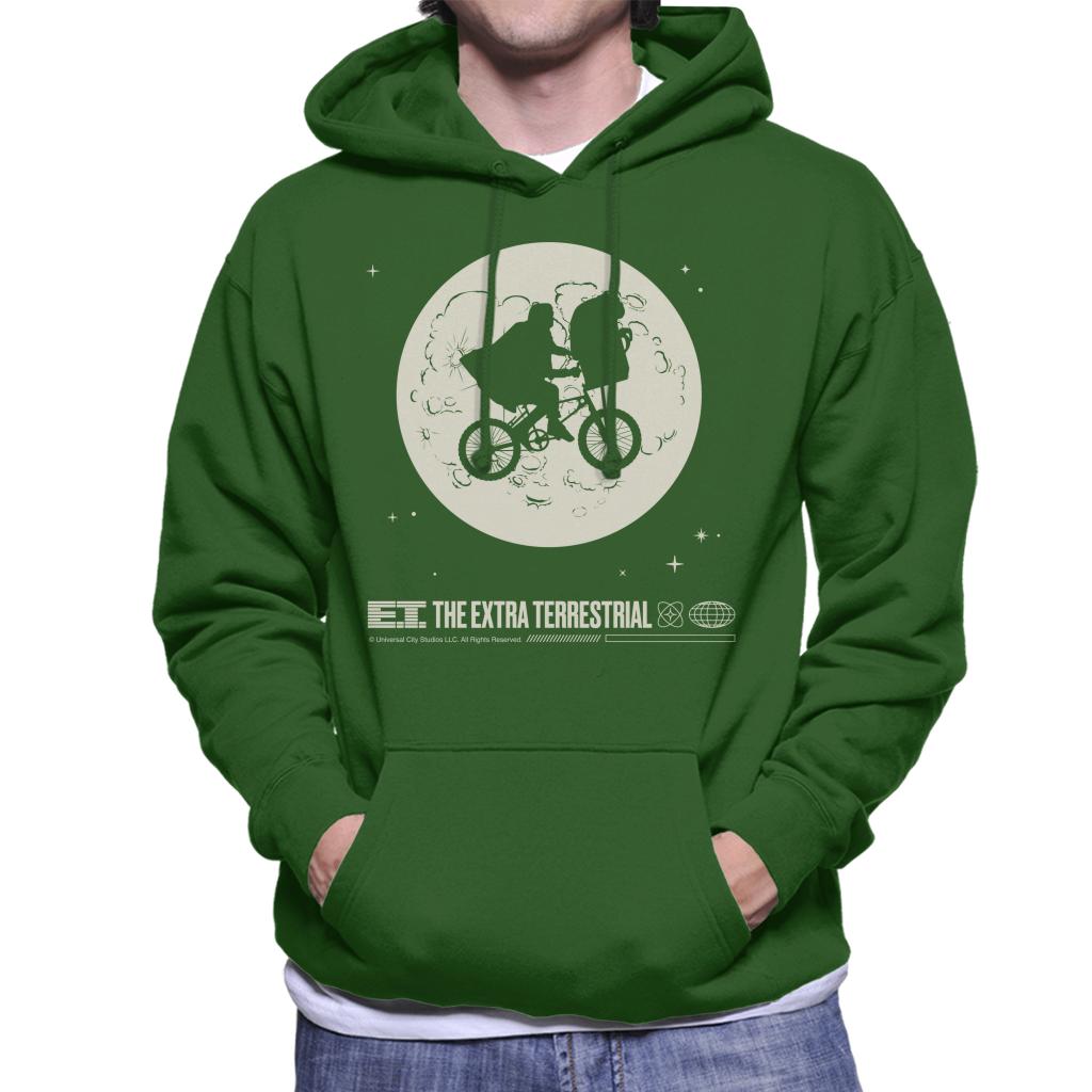 E.T. 1982 Space Explorer Bike Flyin' High Men's Hooded Sweatshirt-ALL + EVERY