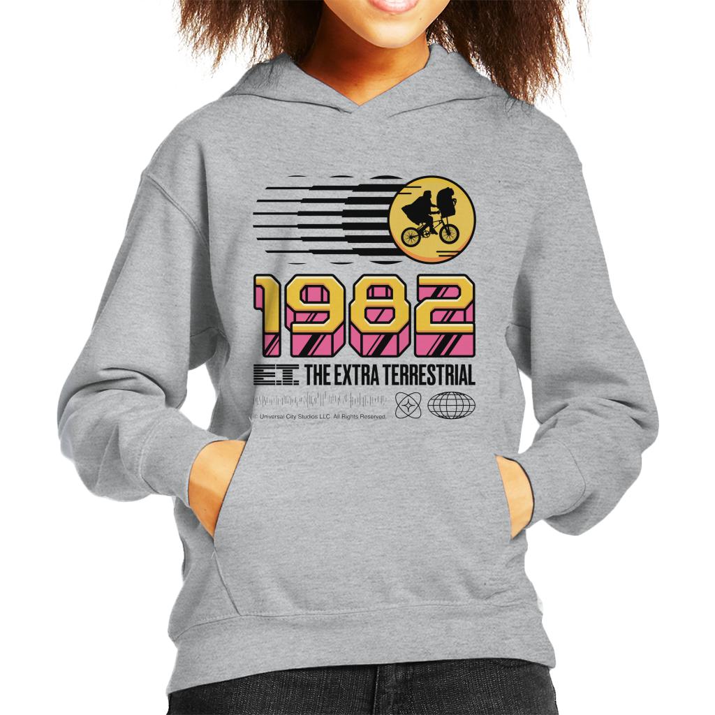 E.T. 1982 The Extra Terrestrial Kid's Hooded Sweatshirt-ALL + EVERY