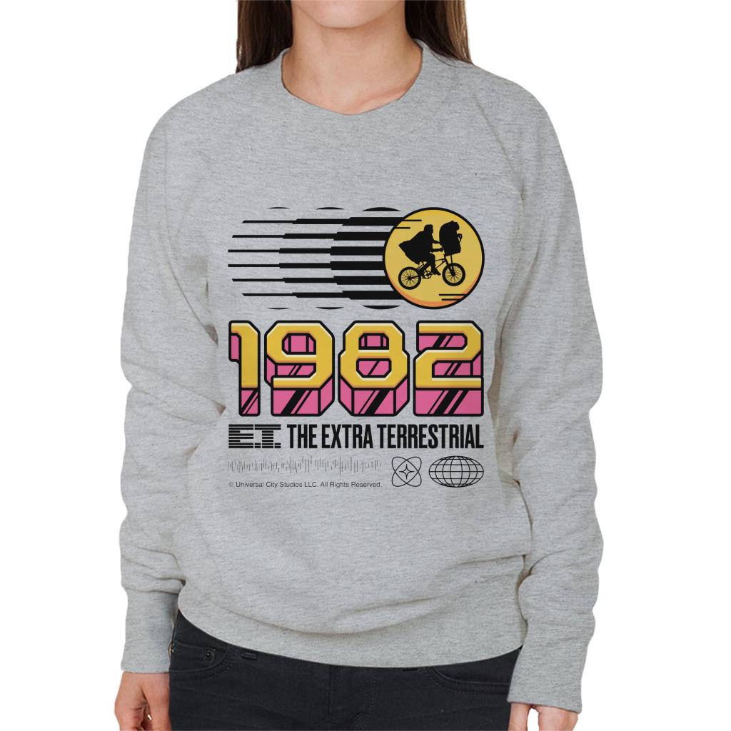 E.T. 1982 The Extra Terrestrial Women's Sweatshirt-ALL + EVERY