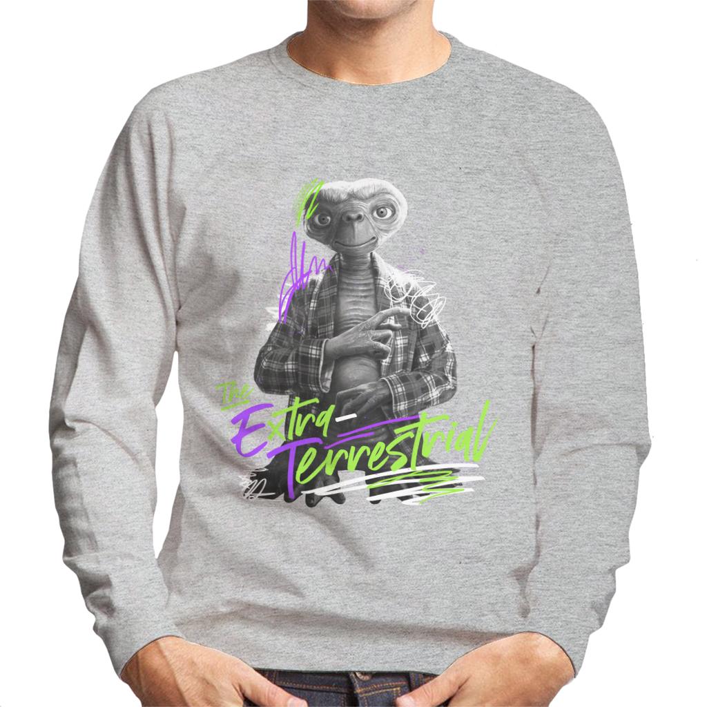 E.T. The Extra Terrestrial Retro Signature Men's Sweatshirt-ALL + EVERY