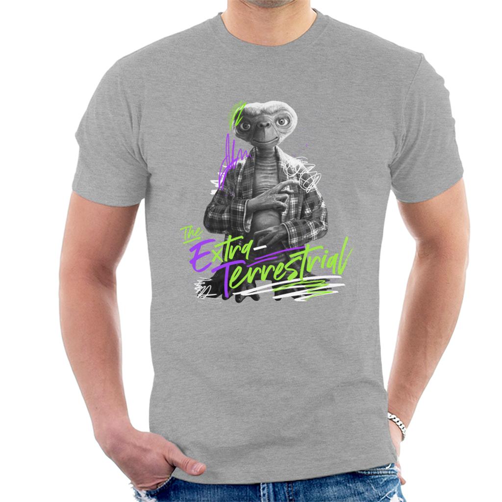 E.T. The Extra Terrestrial Retro Signature Men's T-Shirt-ALL + EVERY