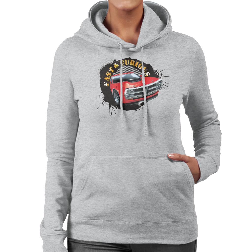 Fast and Furious Car Splatter Women's Hooded Sweatshirt-ALL + EVERY