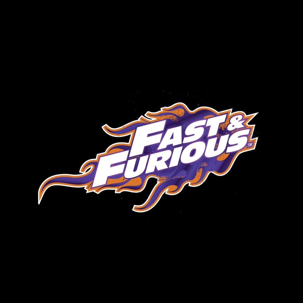 Fast and Furious Orange Purple Logo Men's T-Shirt-ALL + EVERY