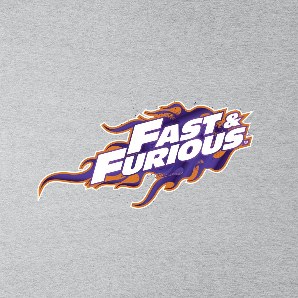 Fast and Furious Orange Purple Logo Men's T-Shirt-ALL + EVERY