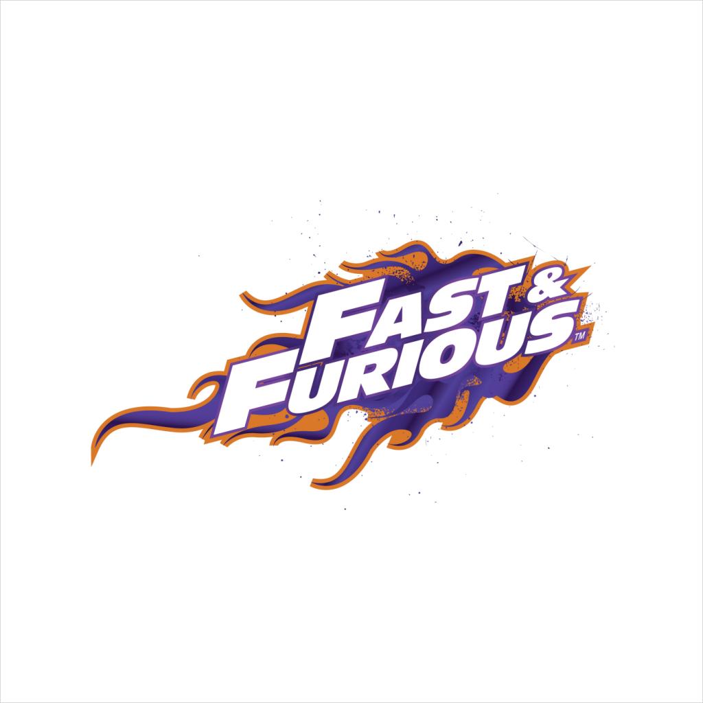 Fast and Furious Orange Purple Logo Men's T-Shirt-ALL + EVERY