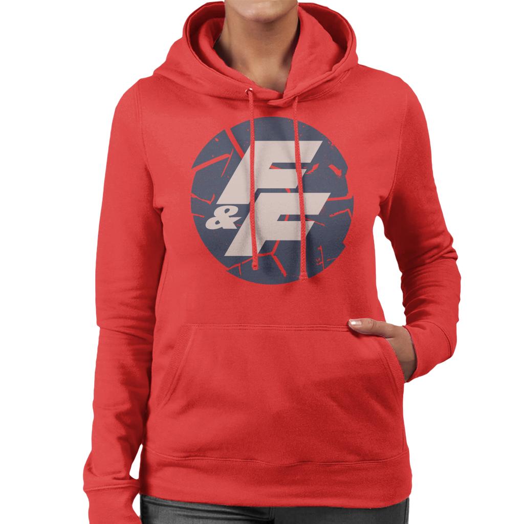 Fast and Furious Shattered Logo Women's Hooded Sweatshirt-ALL + EVERY