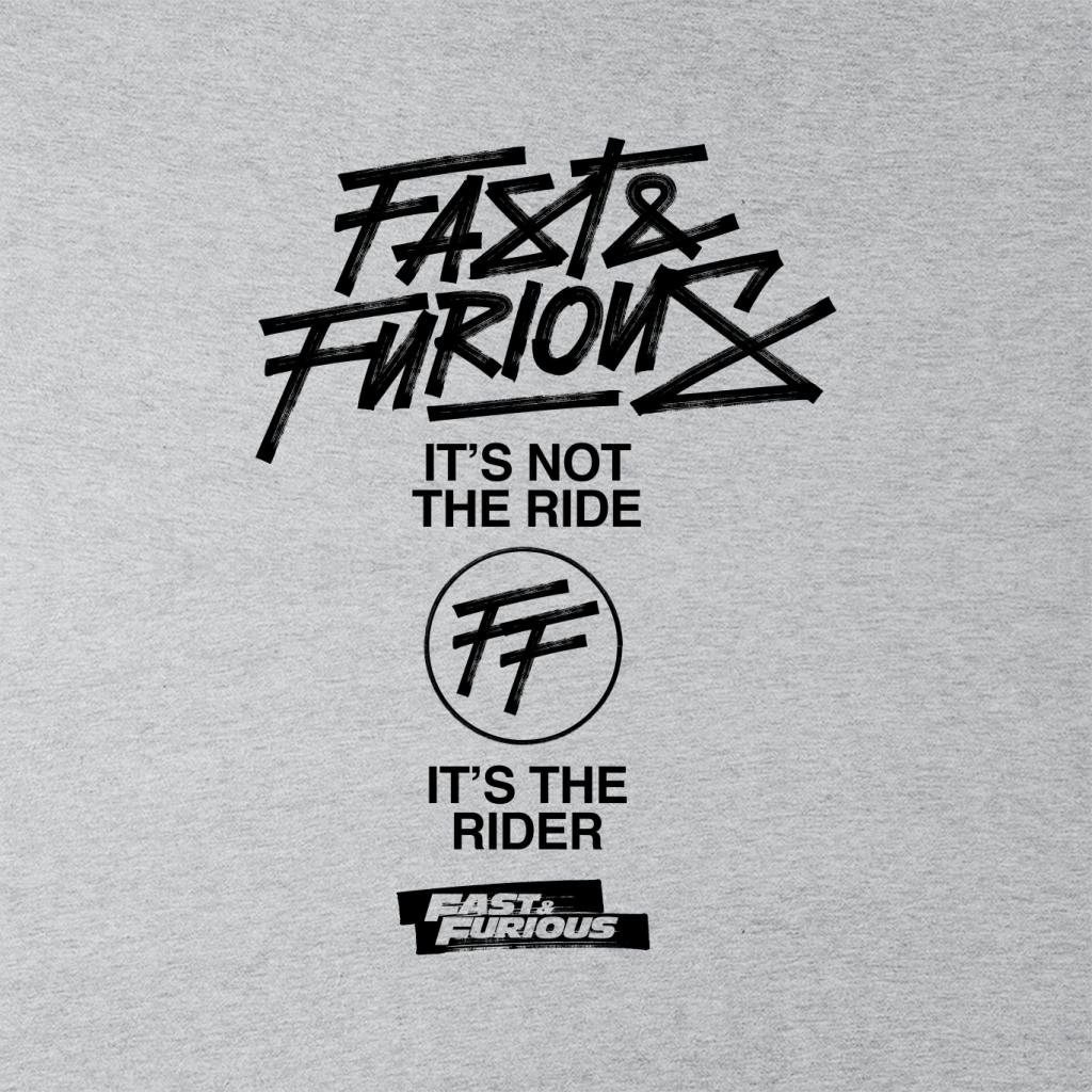 Fast and Furious Its Not The Ride Its The Rider Women's Sweatshirt-ALL + EVERY