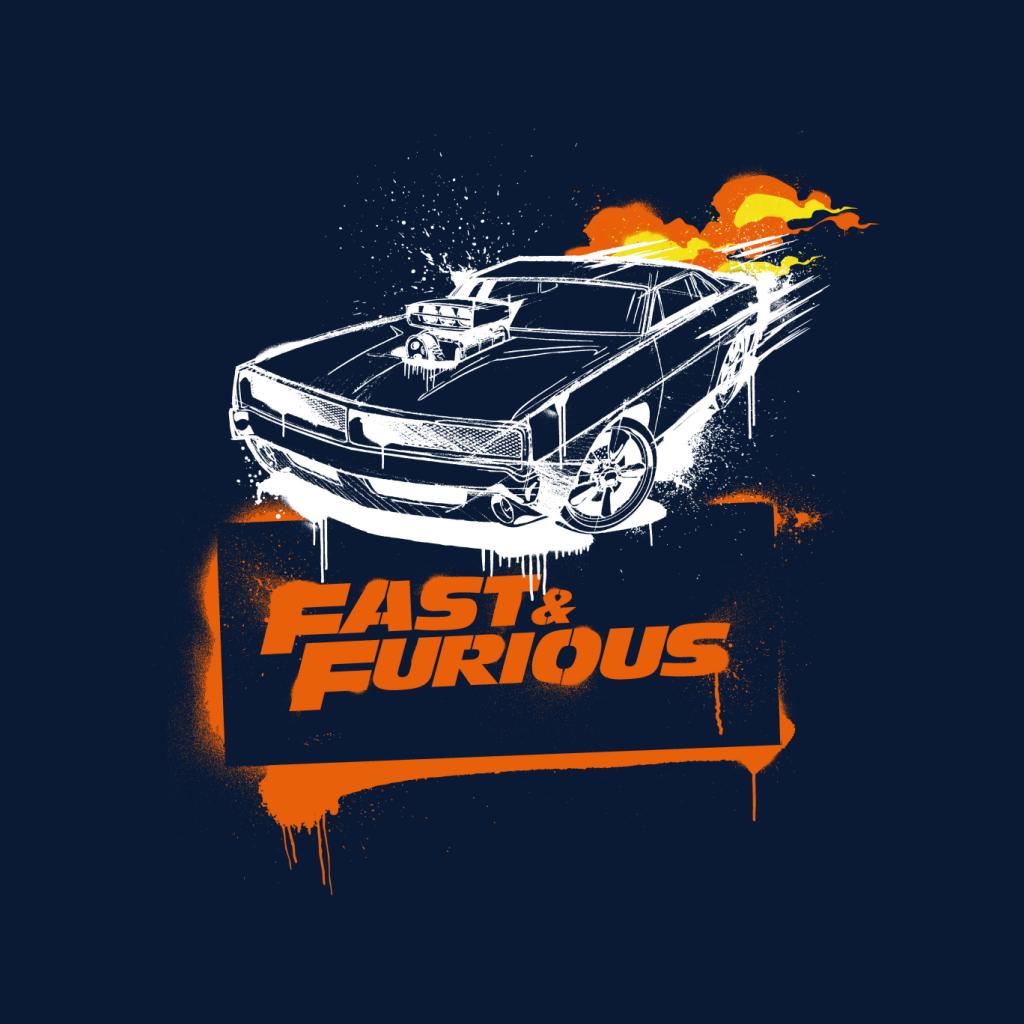 Fast and Furious Dodge Charger Flame Men's T-Shirt-ALL + EVERY