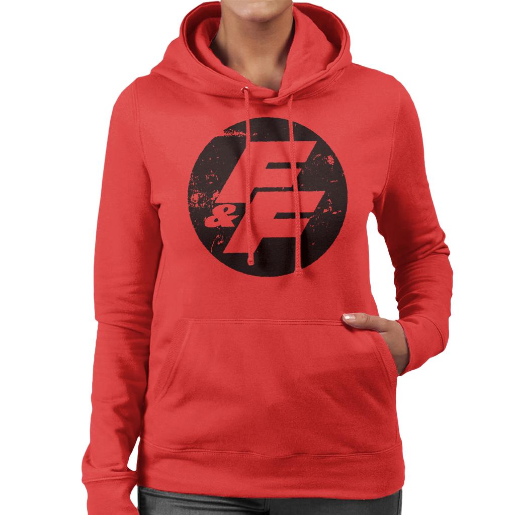 Fast and Furious FF Vintage Logo Women's Hooded Sweatshirt-ALL + EVERY