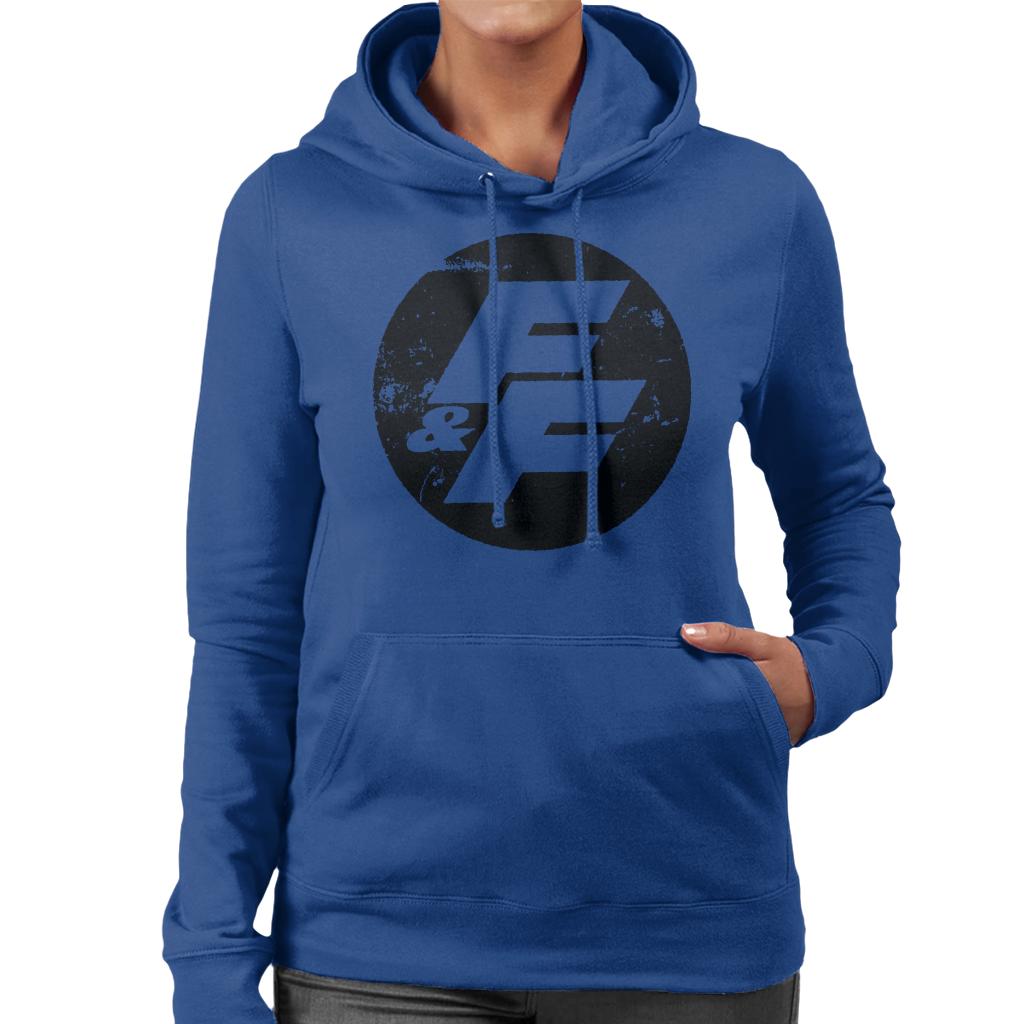 Fast and Furious FF Vintage Logo Women's Hooded Sweatshirt-ALL + EVERY