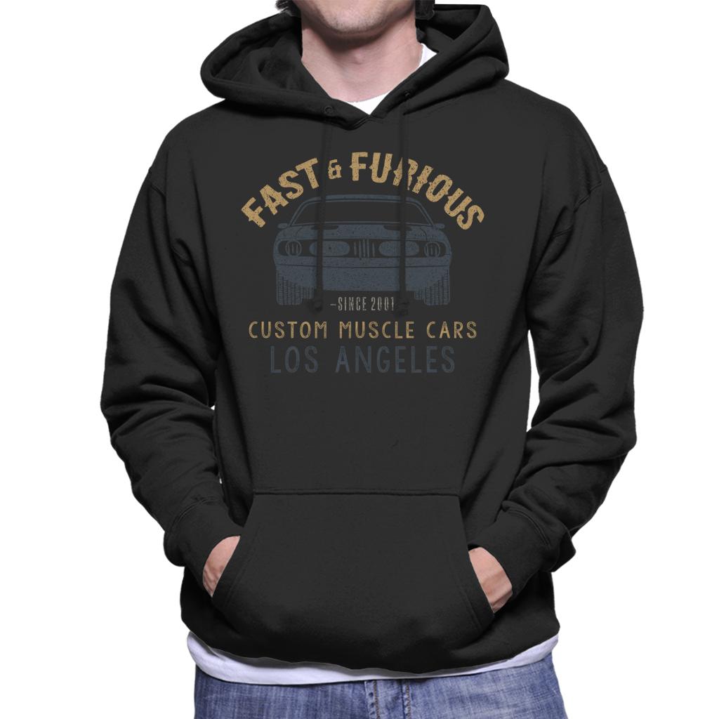 Fast and Furious Custom Muscle Cars Los Angeles Men's Hooded Sweatshirt-ALL + EVERY