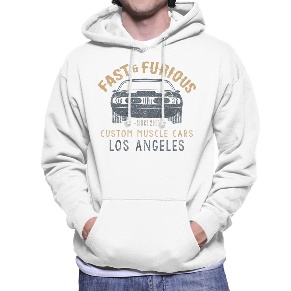 Fast and Furious Custom Muscle Cars Los Angeles Men's Hooded Sweatshirt-ALL + EVERY