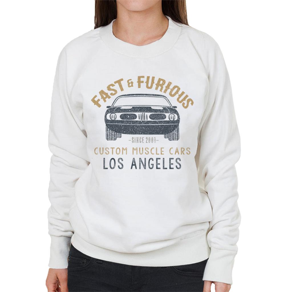 Fast and Furious Custom Muscle Cars Los Angeles Women's Sweatshirt-ALL + EVERY