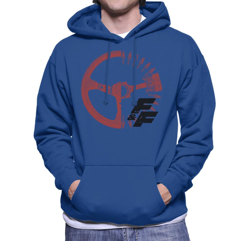 Fast and Furious Driving Wheel X Ray Men's Hooded Sweatshirt-ALL + EVERY