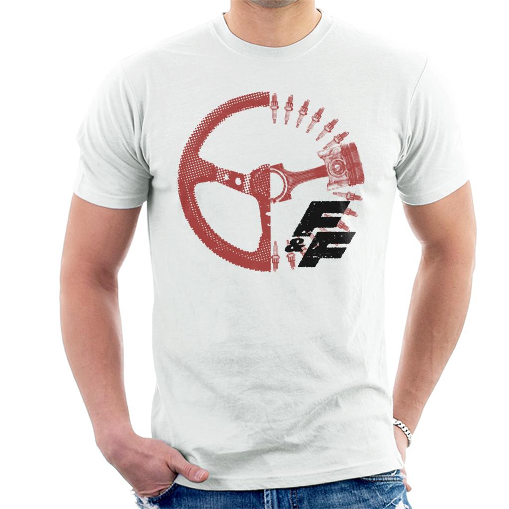 Fast and Furious Driving Wheel X Ray Men's T-Shirt-ALL + EVERY