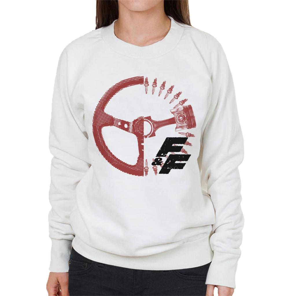 Fast and Furious Driving Wheel X Ray Women's Sweatshirt-ALL + EVERY