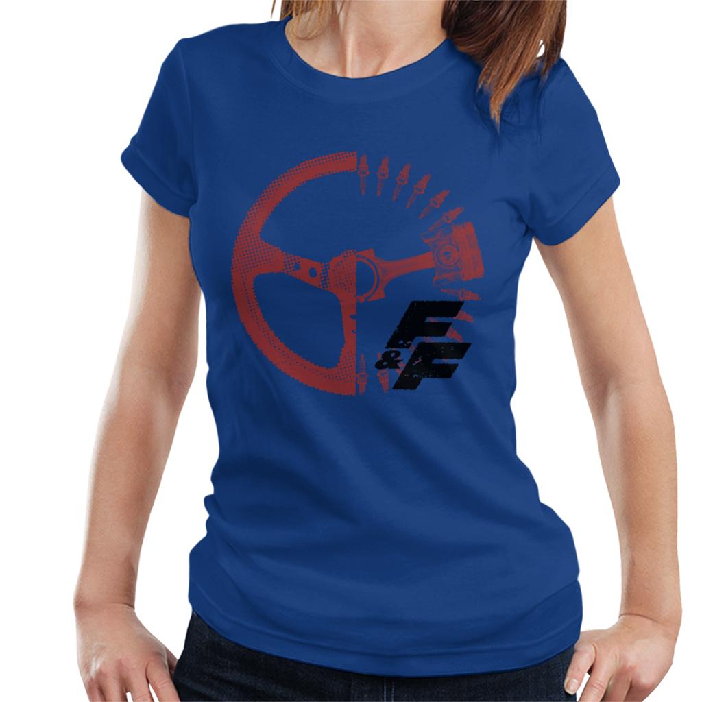 Fast and Furious Driving Wheel X Ray Women's T-Shirt-ALL + EVERY