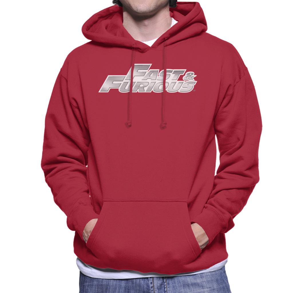 Fast and Furious Chrome Logo Men's Hooded Sweatshirt-ALL + EVERY