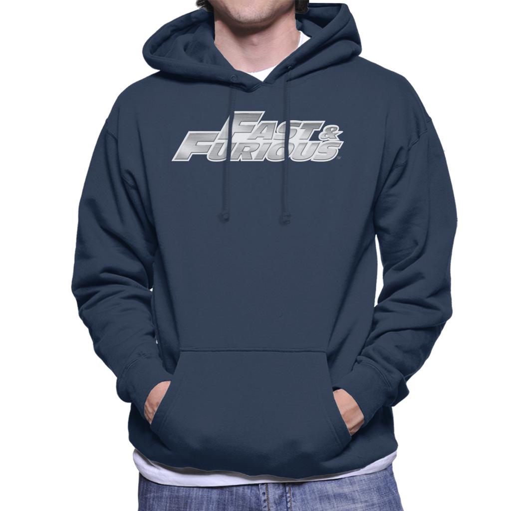 Fast and Furious Chrome Logo Men's Hooded Sweatshirt-ALL + EVERY