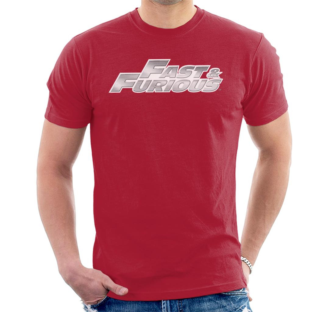 Fast and Furious Chrome Logo Men's T-Shirt-ALL + EVERY