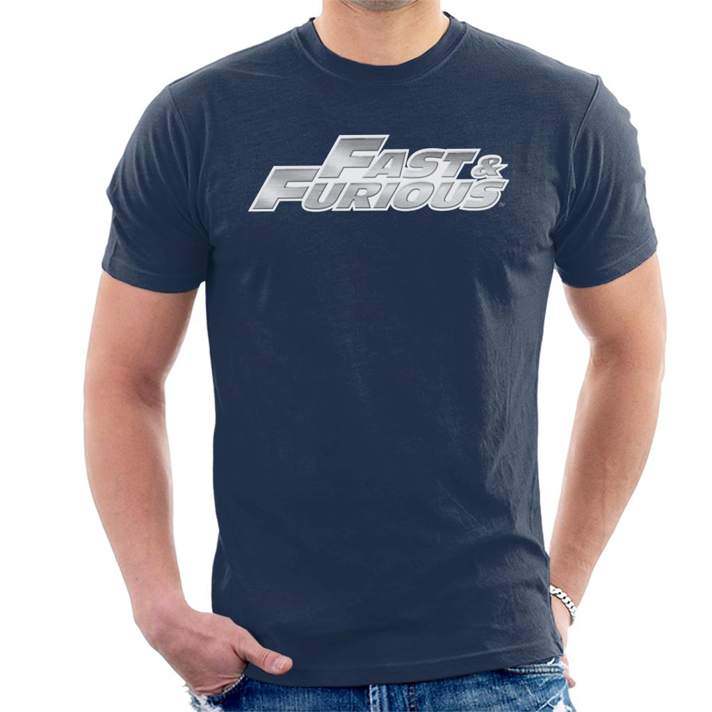 Fast and Furious Chrome Logo Men's T-Shirt-ALL + EVERY