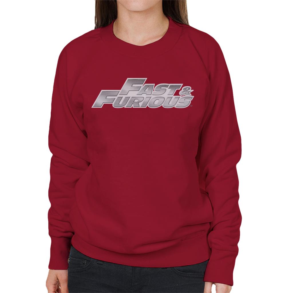 Fast and Furious Chrome Logo Women's Sweatshirt-ALL + EVERY