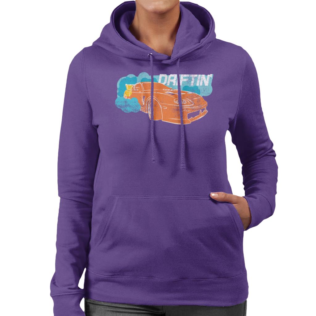 Fast and Furious Driftin Women's Hooded Sweatshirt-ALL + EVERY