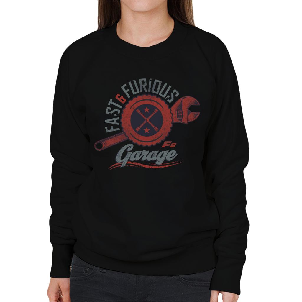 Fast and Furious 8 Garage Logo Women's Sweatshirt-ALL + EVERY