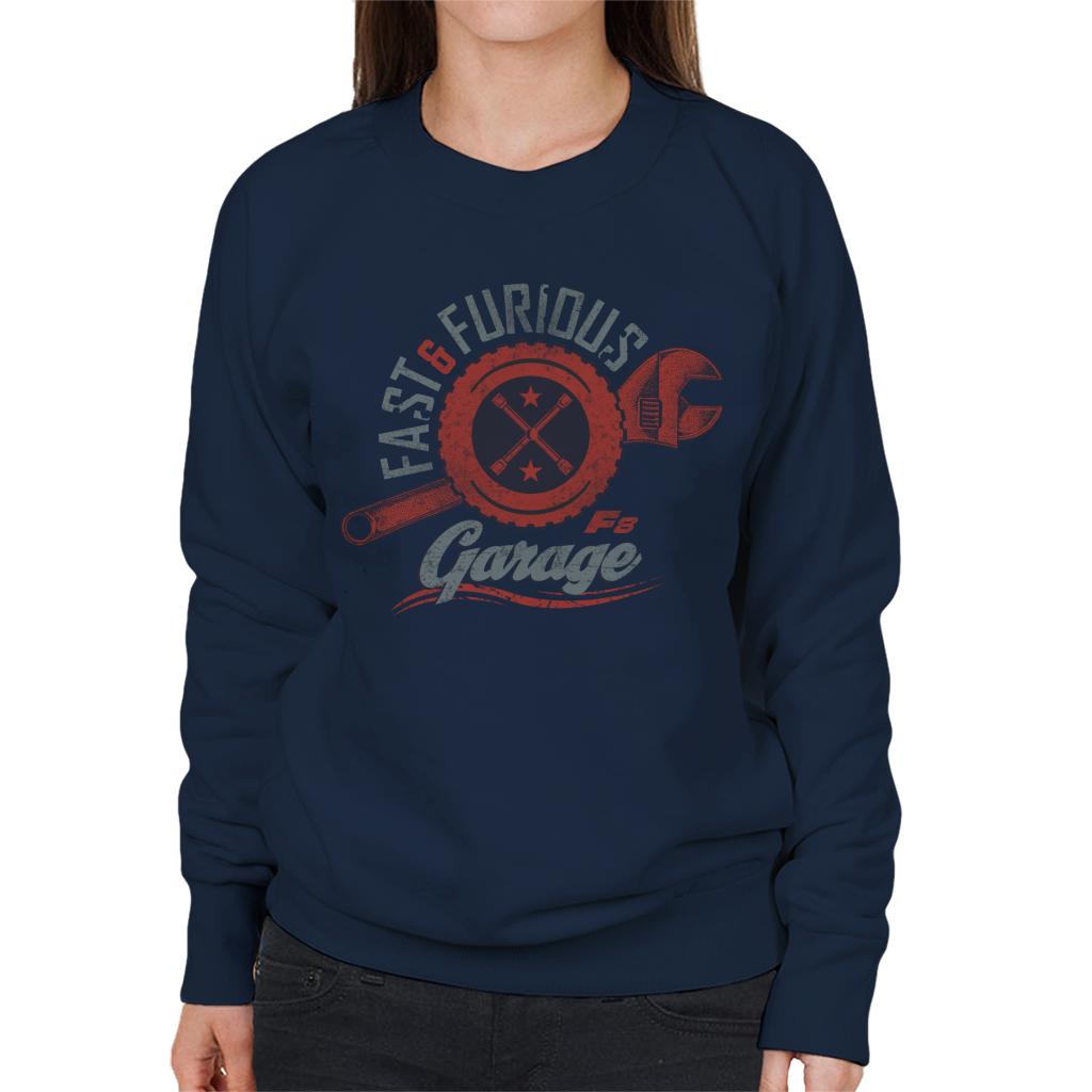 Fast and Furious 8 Garage Logo Women's Sweatshirt-ALL + EVERY