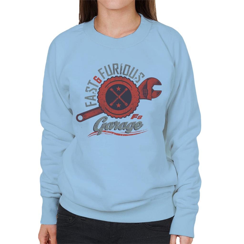 Fast and Furious 8 Garage Logo Women's Sweatshirt-ALL + EVERY