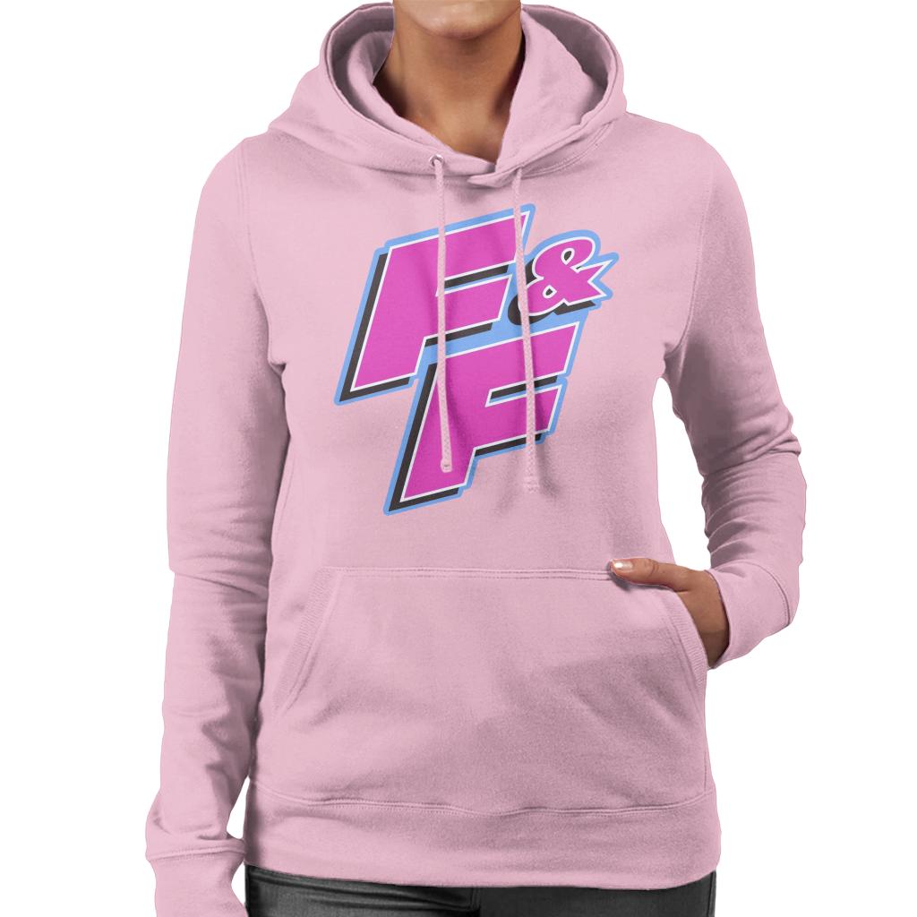 Fast and Furious FF Pink Logo Women's Hooded Sweatshirt-ALL + EVERY