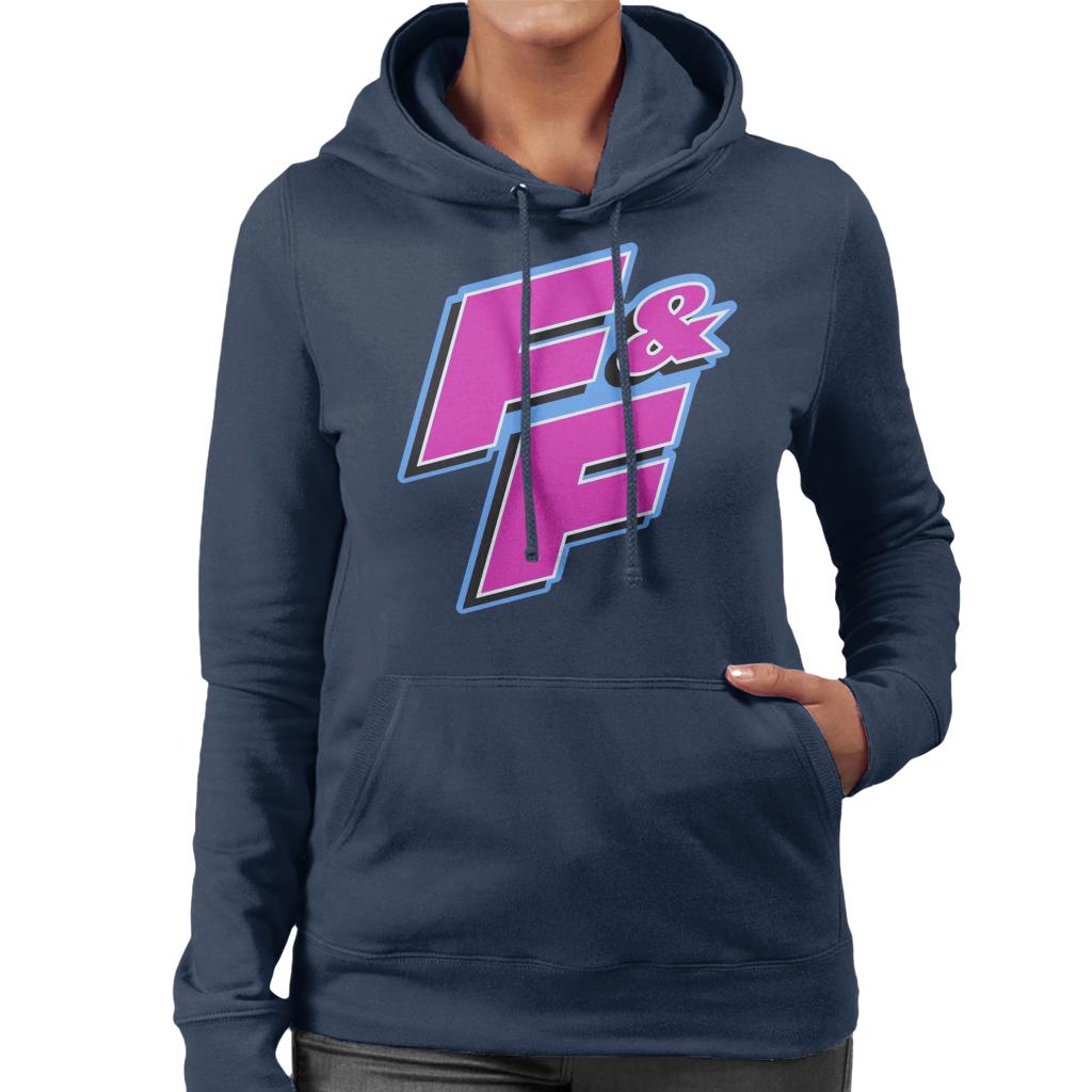 Fast and Furious FF Pink Logo Women's Hooded Sweatshirt-ALL + EVERY