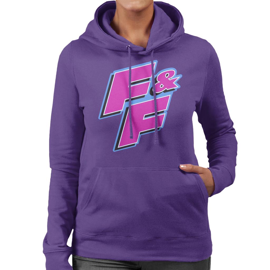 Fast and Furious FF Pink Logo Women's Hooded Sweatshirt-ALL + EVERY