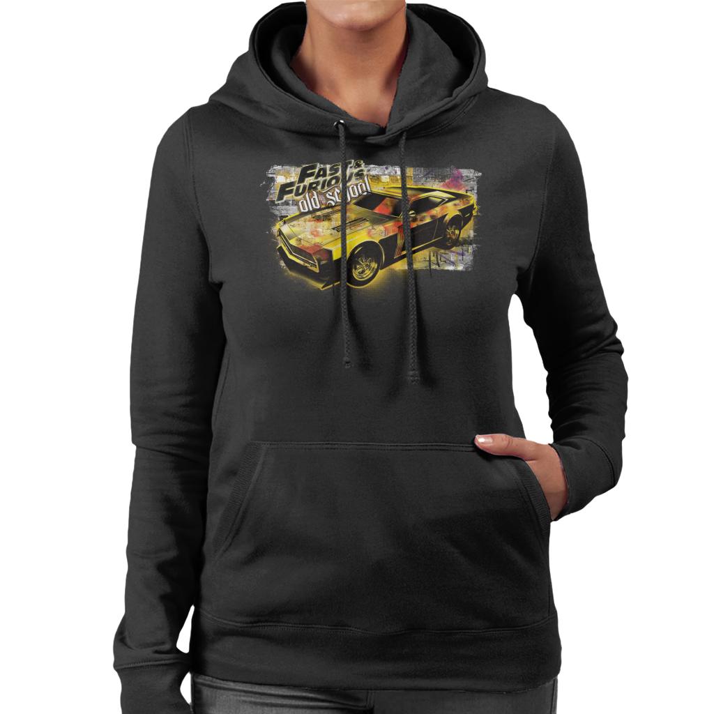 Fast and Furious Old School Women's Hooded Sweatshirt-ALL + EVERY