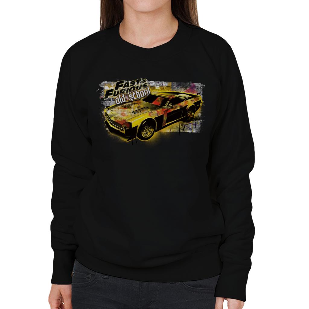 Fast and Furious Old School Women's Sweatshirt-ALL + EVERY