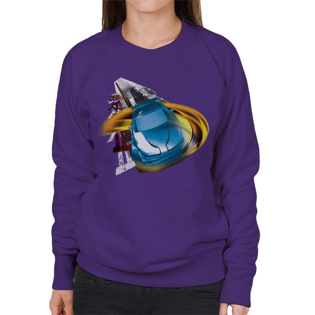 Fast and Furious Tokyo Drift Headlight Blur Women's Sweatshirt-ALL + EVERY