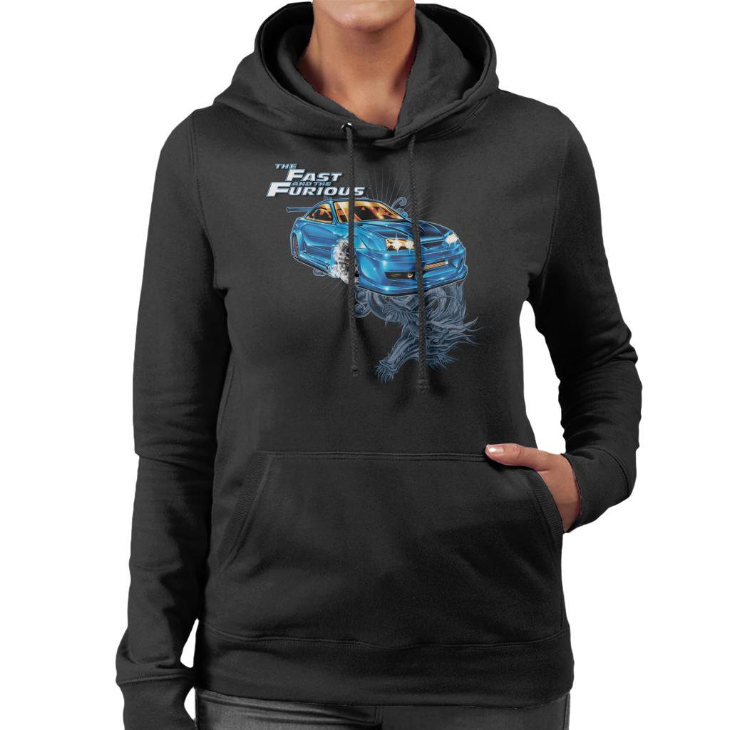 Fast and Furious Tokyo Drift Dragon Women's Hooded Sweatshirt-ALL + EVERY