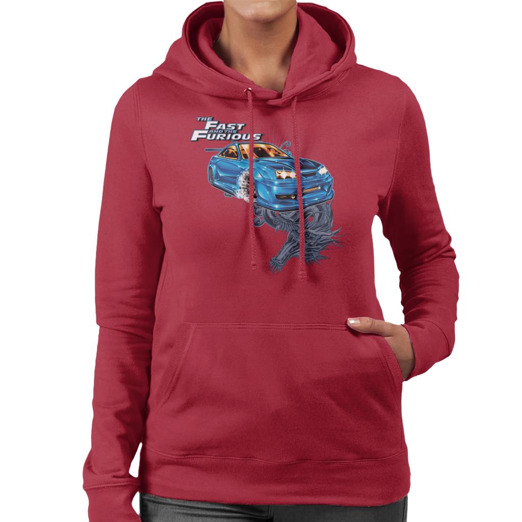 Fast and Furious Tokyo Drift Dragon Women's Hooded Sweatshirt-ALL + EVERY