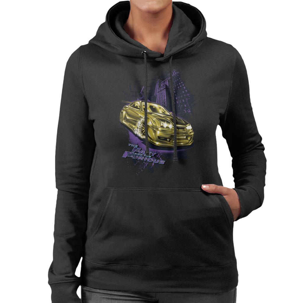 Fast and Furious Tokyo Drift Golden Car Women's Hooded Sweatshirt-ALL + EVERY